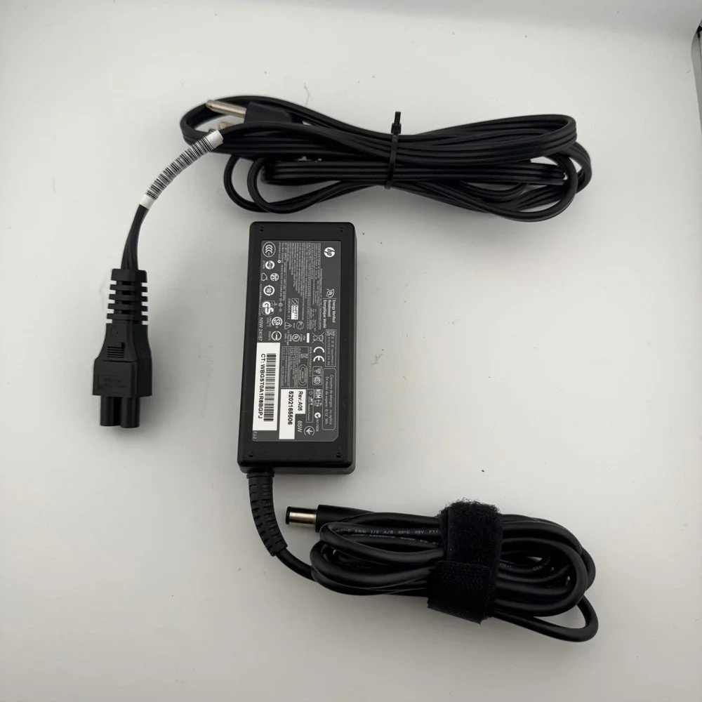 HP AC Adapter Laptop Charger 65W Black PPP009L-E 18.5V 3.5A 608425-001 OEM